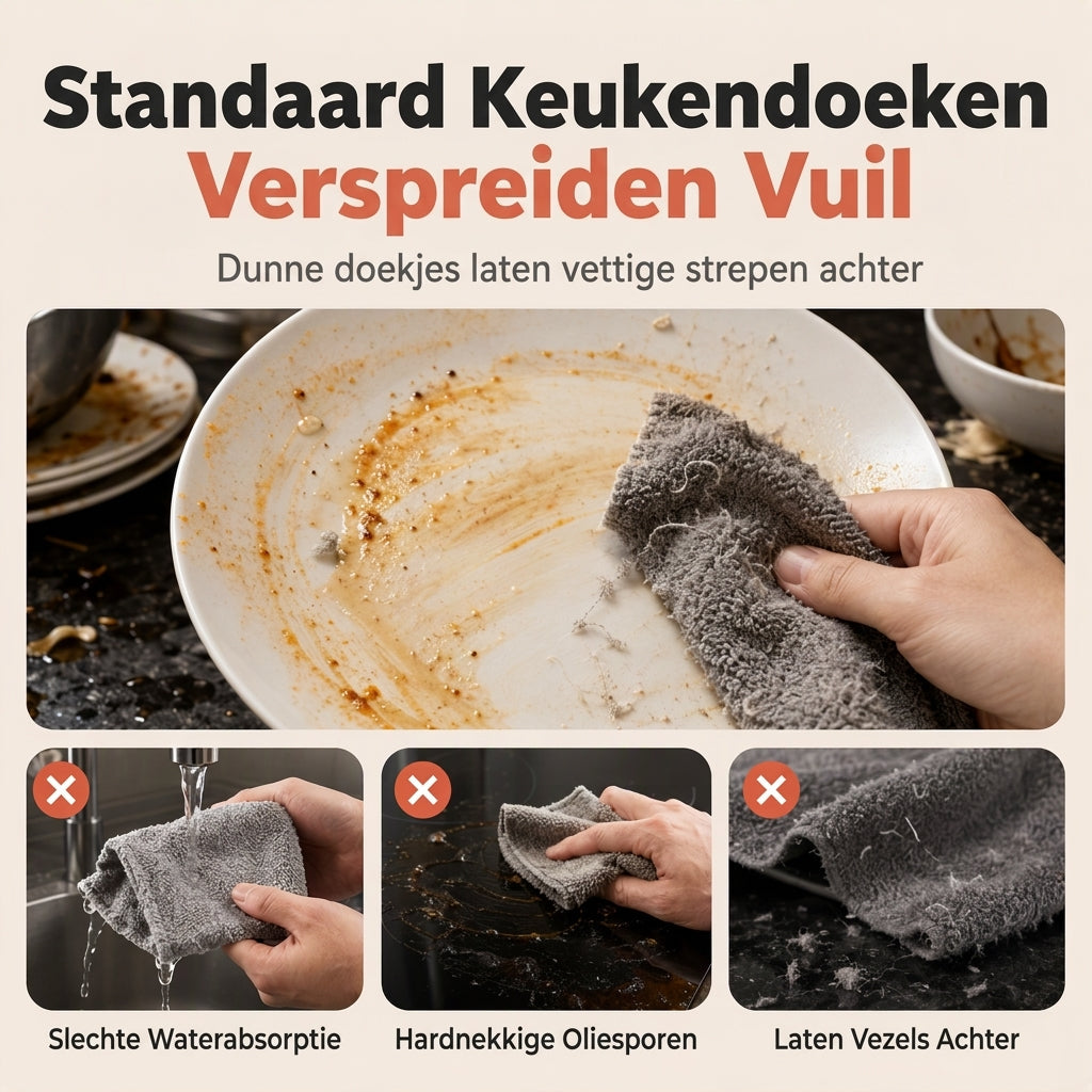 🧽 Afscheurbare wegwerp schoonmaakdoekjesrol voor wekelijks gebruik – dik, handig en gemakkelijk ✨