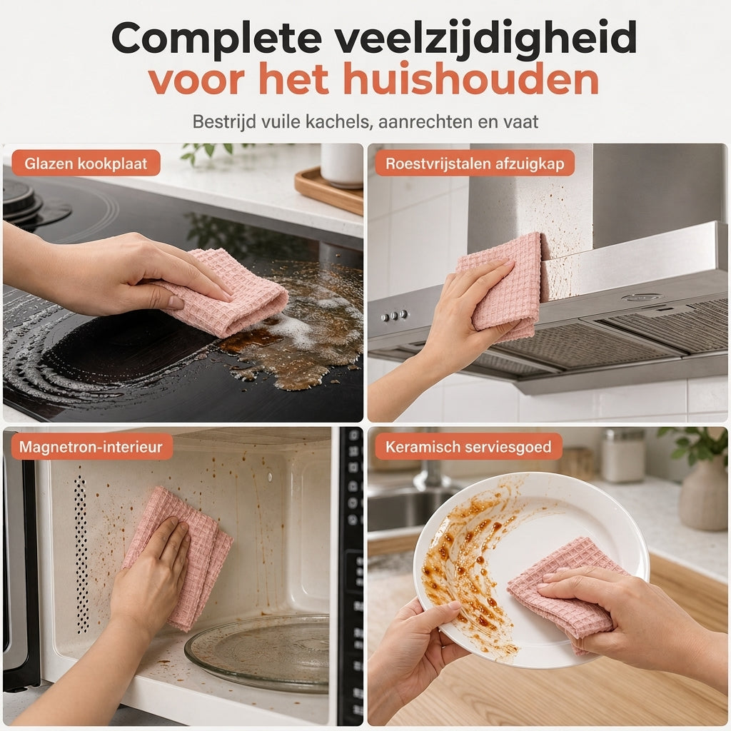 🧽 Afscheurbare wegwerp schoonmaakdoekjesrol voor wekelijks gebruik – dik, handig en gemakkelijk ✨