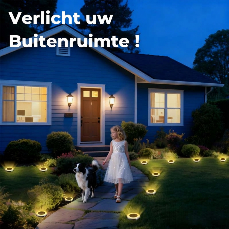 💥 Buiten Tuin Zonne Grond Lampen – 4 Stuks ☀️🌿✨