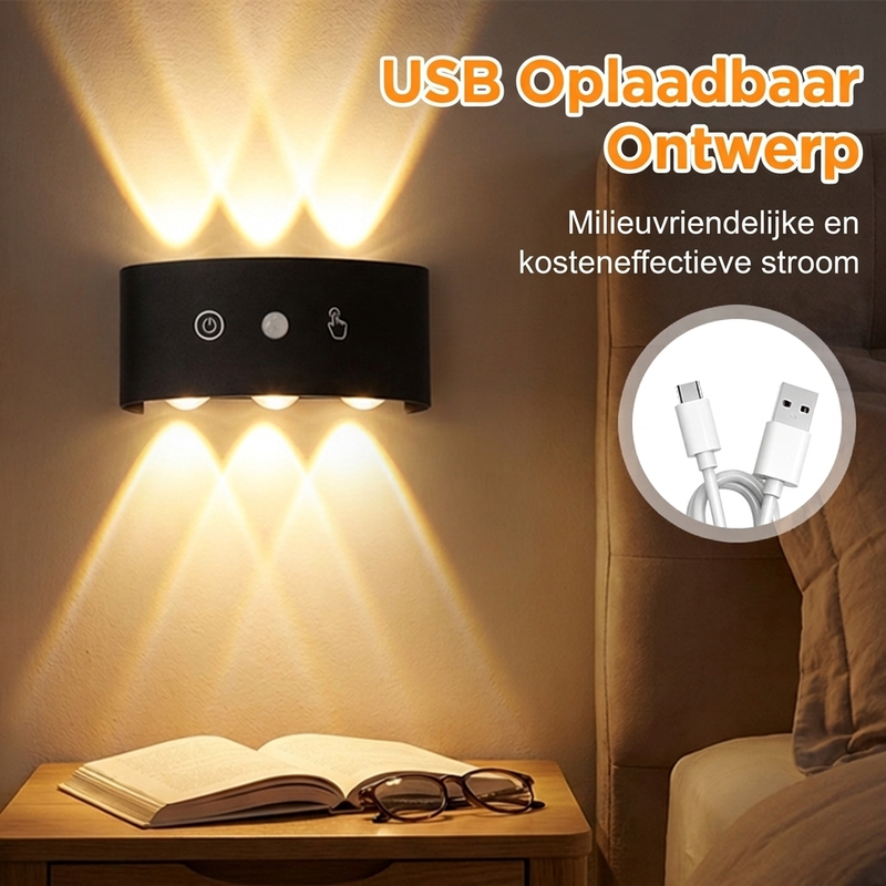 Oplaadbaar LED-nachtlampje met bewegingssensor