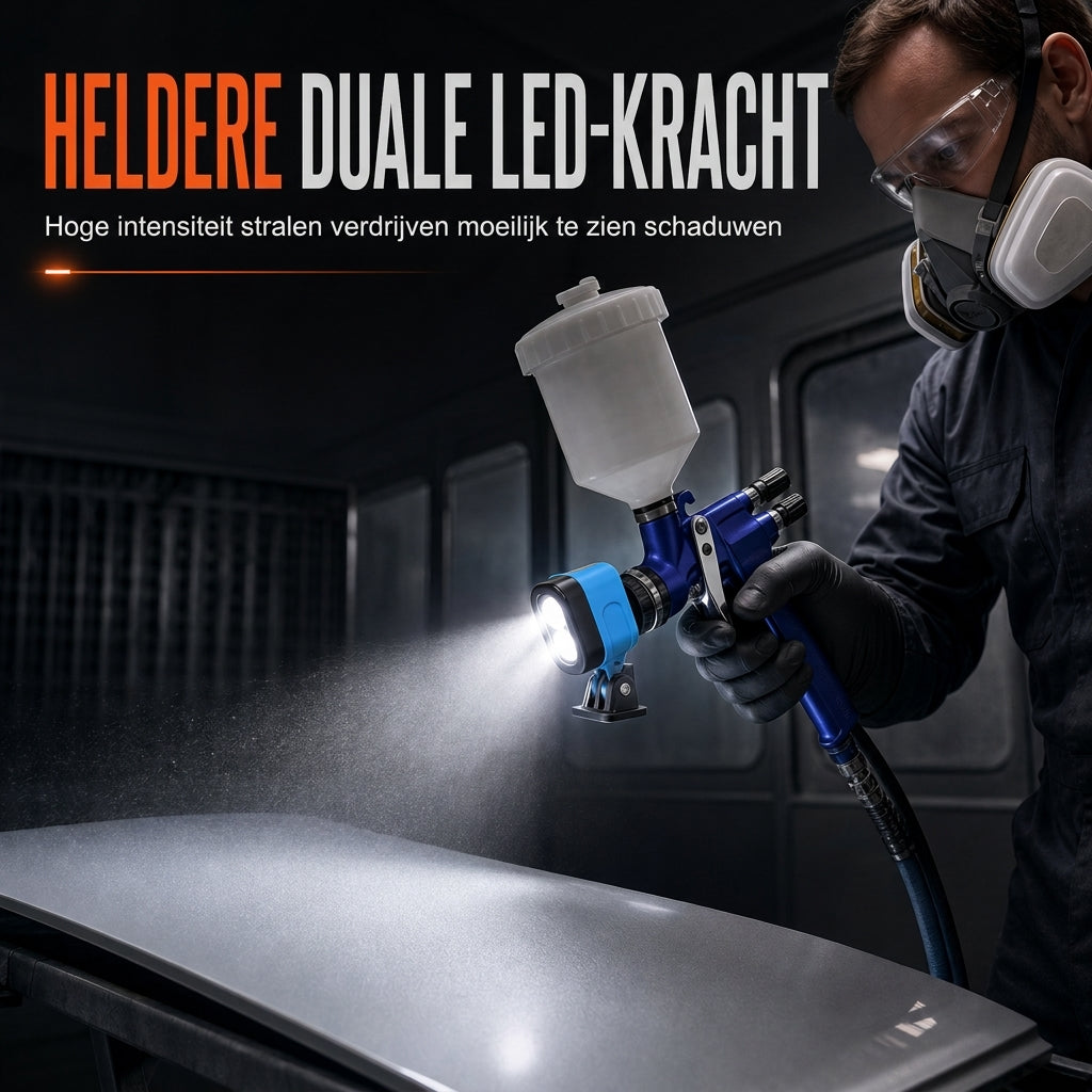🔧 TIJDELIJK 50% KORTING! ✨ Lichtgewicht Spuitpistool – LED-Richtverlichting, Egale Afwerking, Voor Diverse Toepassingen 🎨