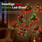 ⏰Kerstmis gloeiende muur sticker nachtlichten met lichtvoetigen met Kerstman Sneeuwman Rendier en Kerstboom voor vakantiedecoratie