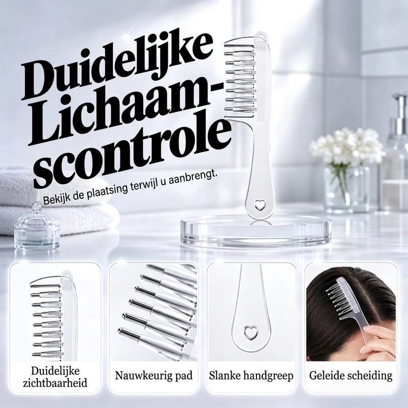 🔥 50% KORTING! 💆 Directe hoofdhuidverzorging – Precisie vloeibare applicatorkam ✨