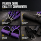 Multifunctioneel Weerstandsband met Voetverankeringen Elastische Trekkoord voor Buikoefeningen Thuisworkout Yoga en Pilates Fitness voor Mannen en Vrouwen