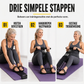 Multifunctioneel Weerstandsband met Voetverankeringen Elastische Trekkoord voor Buikoefeningen Thuisworkout Yoga en Pilates Fitness voor Mannen en Vrouwen