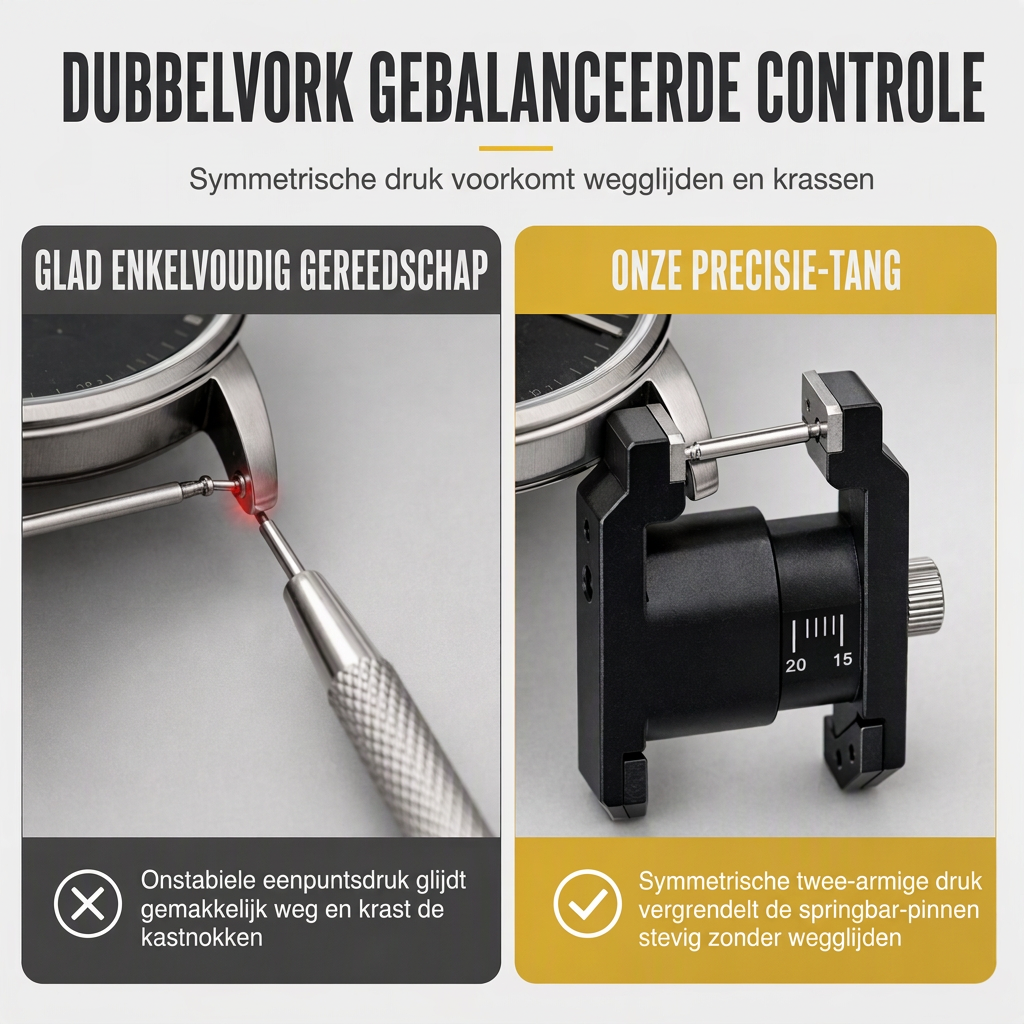 📢📢50% KORTING !! ⏰ Horloge reparatie Tool V-vormige Spring Bar Tongs en Pincet Kit voor band verwijdering