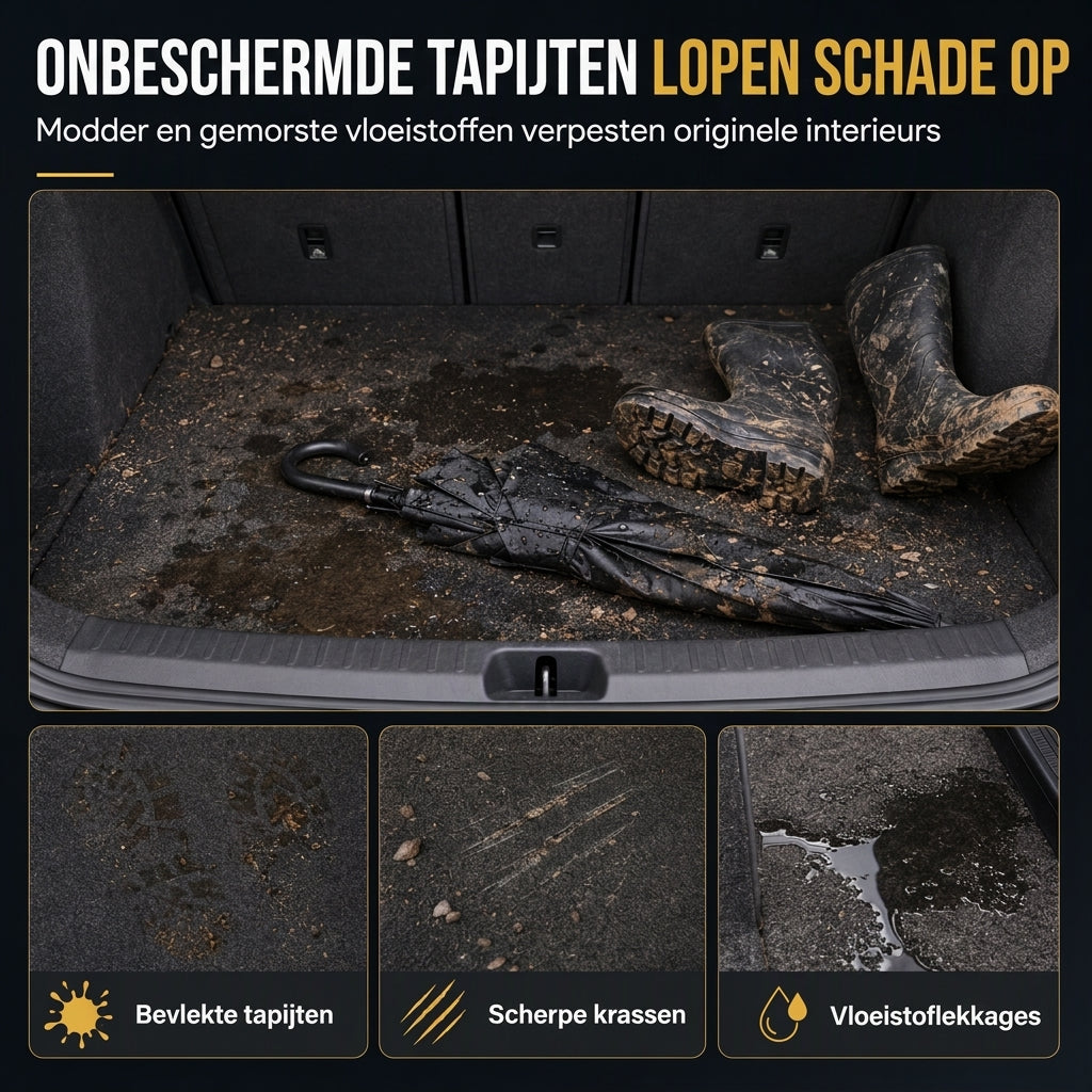 📢📢 50% KORTING!! ⏰ Universele kofferbakmat van PVC-leer voor sedans en SUV's, eenvoudig schoon te maken, 100x70 cm