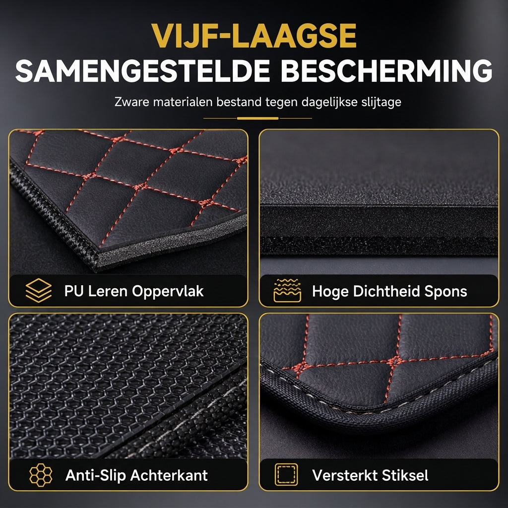 📢📢 50% KORTING!! ⏰ Universele kofferbakmat van PVC-leer voor sedans en SUV's, eenvoudig schoon te maken, 100x70 cm
