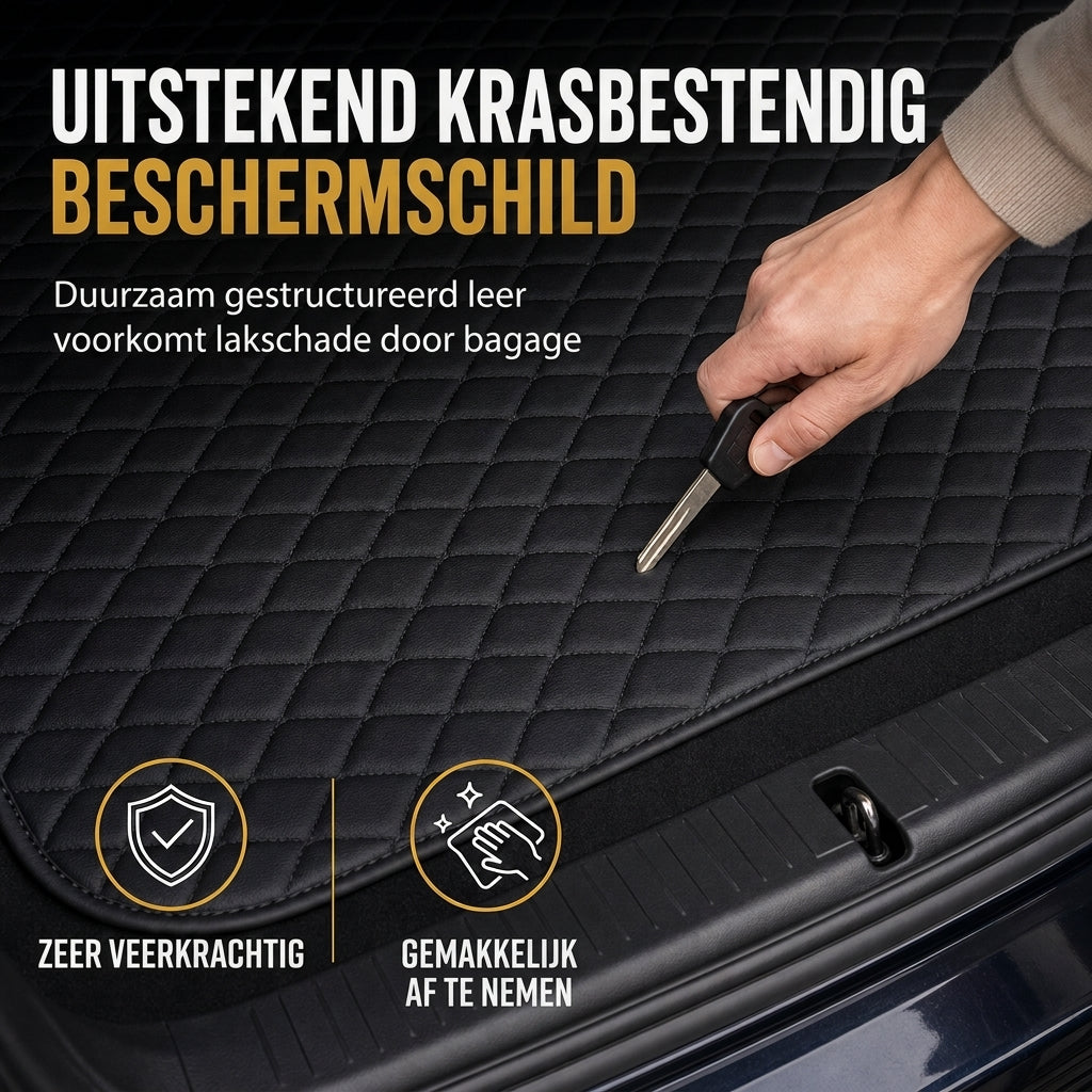 📢📢 50% KORTING!! ⏰ Universele kofferbakmat van PVC-leer voor sedans en SUV's, eenvoudig schoon te maken, 100x70 cm