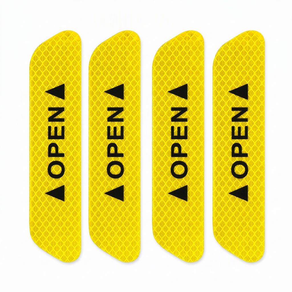 📢📢50% KORTING !! ⏰4 Stuks Autodeur Reflectie Waarschuwingsstickers OPEN Veiligheid Anti-Botsing Decals