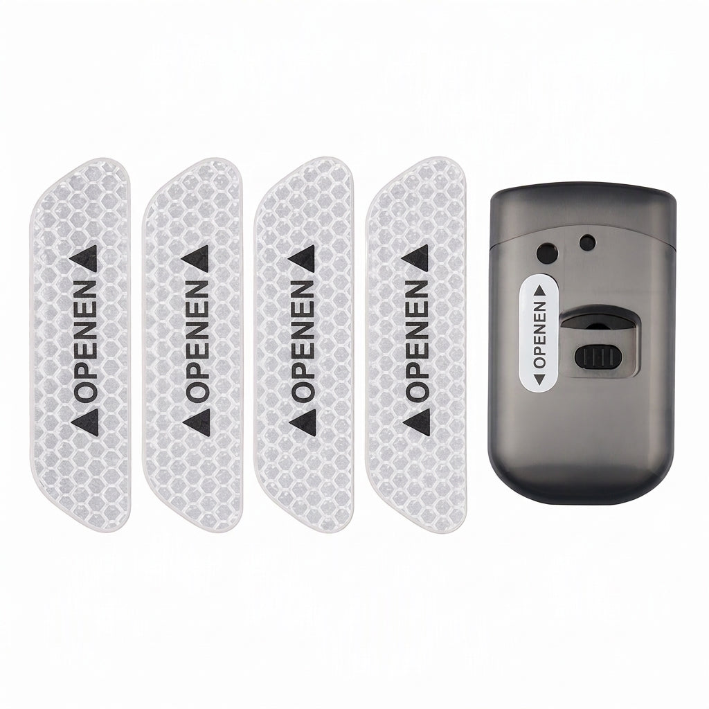 📢📢50% KORTING !! ⏰4 Stuks Autodeur Reflectie Waarschuwingsstickers OPEN Veiligheid Anti-Botsing Decals