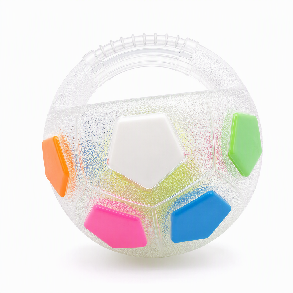 Interactieve Hondenvoetbal Speelbal met Grijplussen