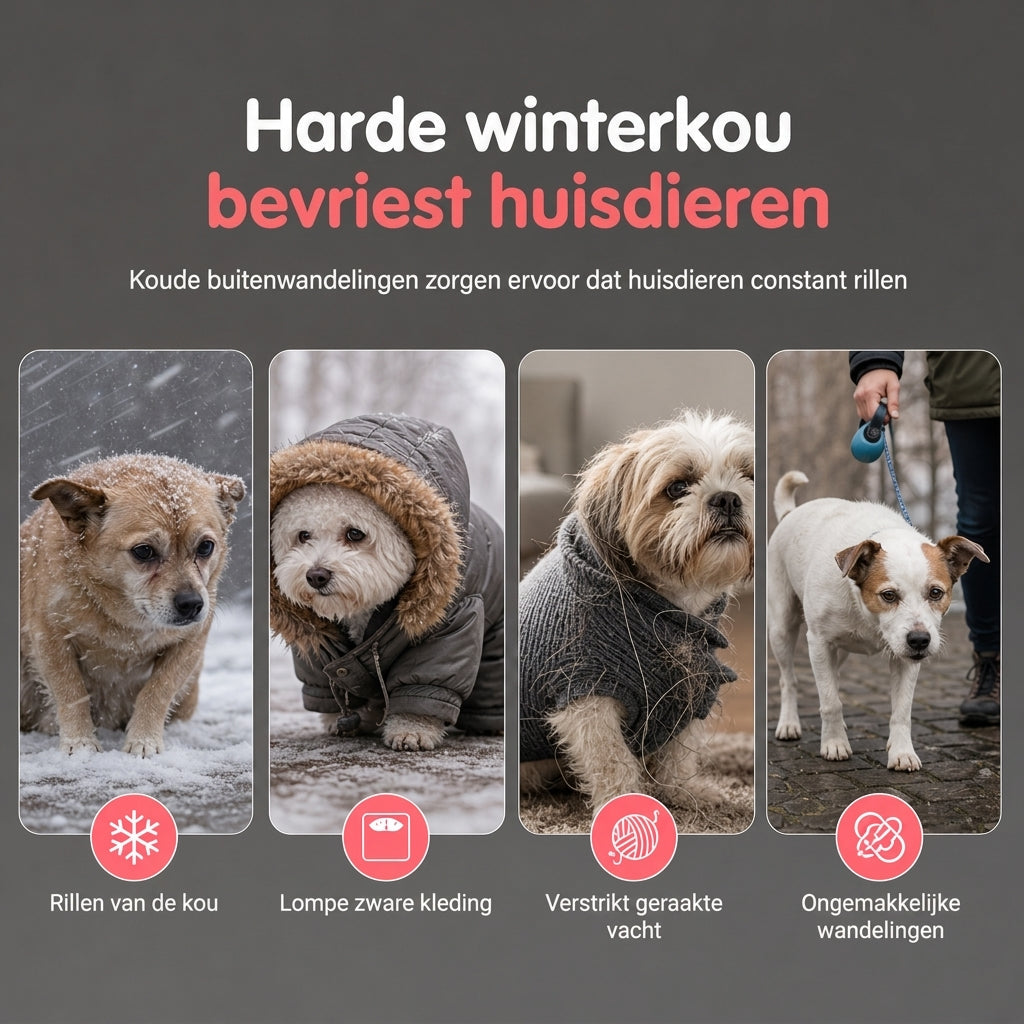 📢📢50% KORTING !! ⏰Warme hondenfleece huisdier vest – dik gevoerd, ingebouwde riemring voor honden en katten ✨