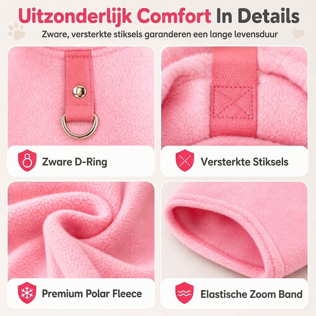 ⏳Warme honden trui met rijbevestiging – Ontwerp "Love Dad & Mum" voor gezellige winterwandelingen❄️
