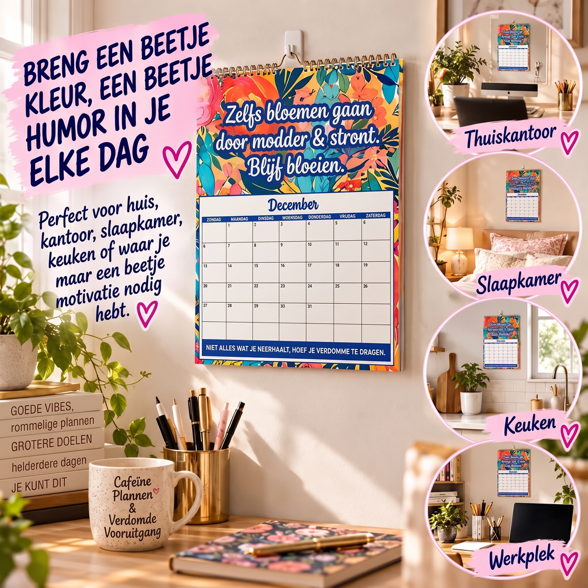 📅 2027 Sweary Humor Muurkalender