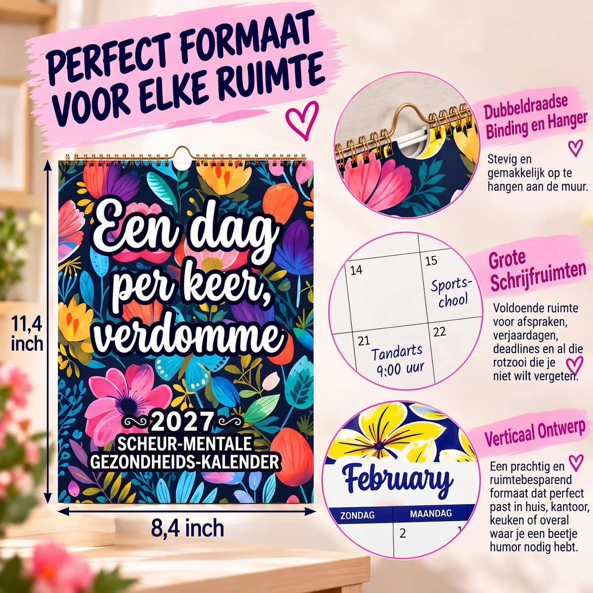 📅 2027 Sweary Humor Muurkalender