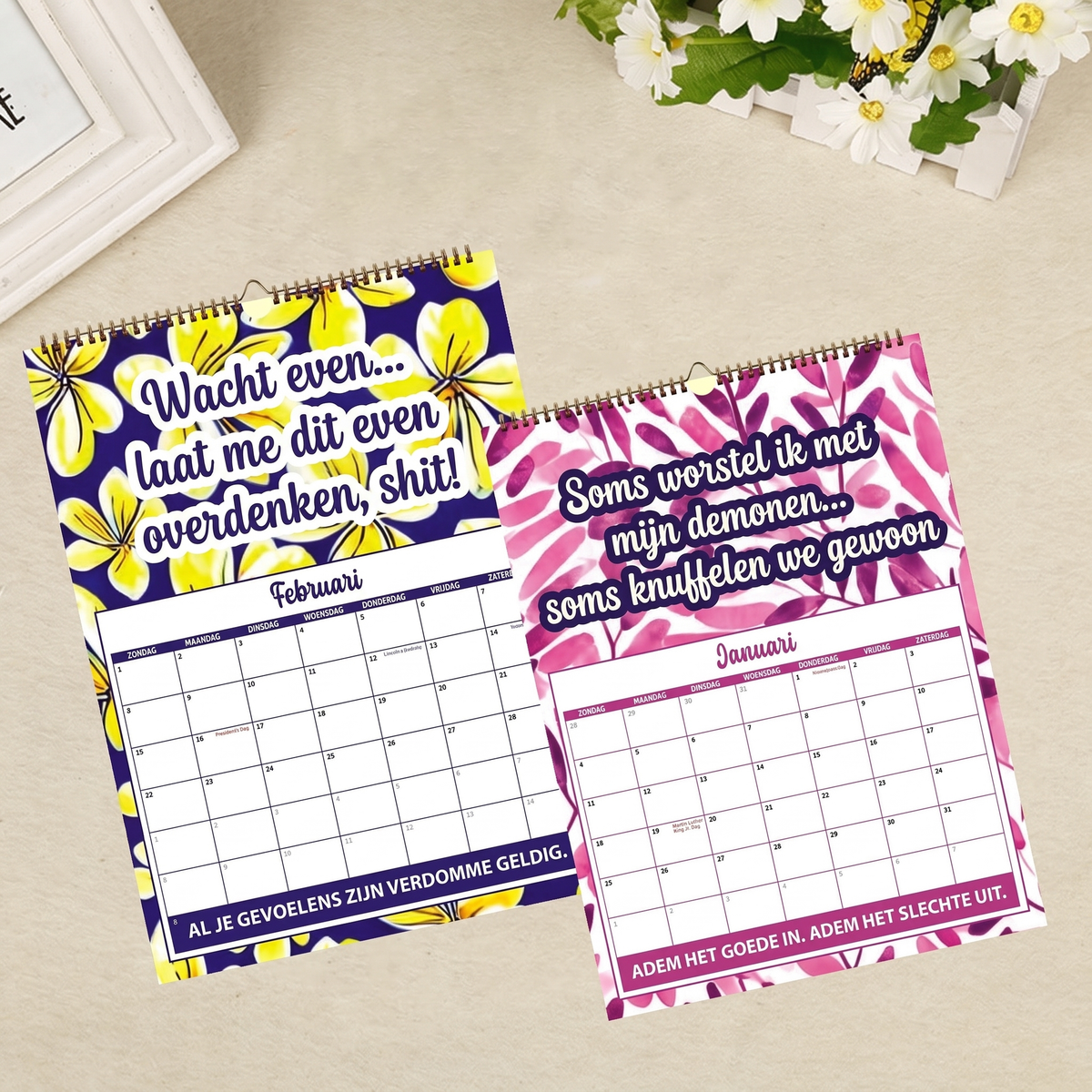 📅 2027 Sweary Humor Muurkalender