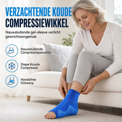Verlengde 3D Dikke Solide Gel Enkel Pak Wikkel voor Voet en Enkel Koude Therapie