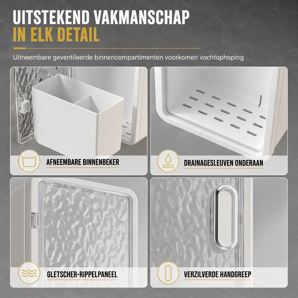 ⏳🔥 BEPERKTE TIJD, 37% KORTING! ⏰ Careluxpro Wandgemonteerde Badkamerorganizer – Ruimtebesparend & Eenvoudig te Installeren ✨