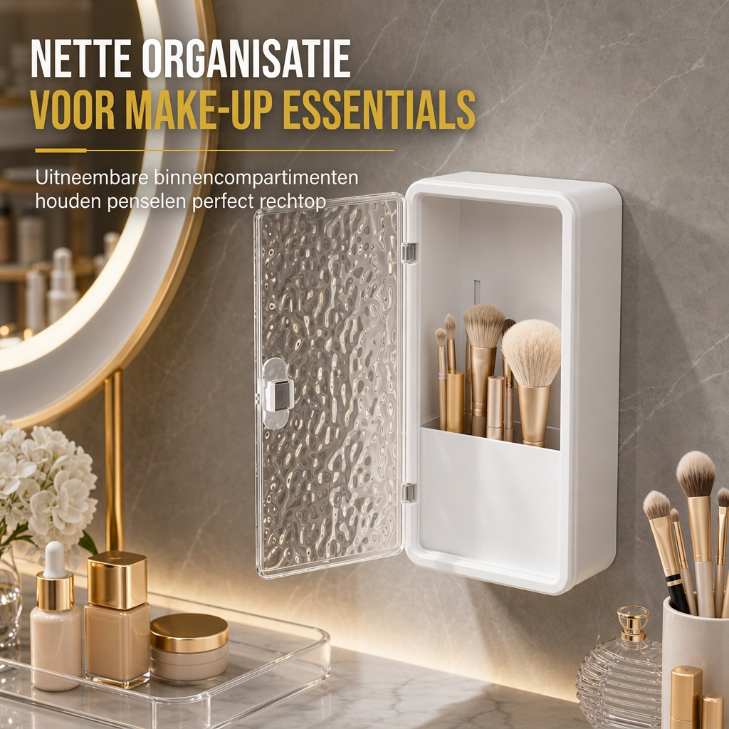 ⏳🔥 BEPERKTE TIJD, 37% KORTING! ⏰ Careluxpro Wandgemonteerde Badkamerorganizer – Ruimtebesparend & Eenvoudig te Installeren ✨