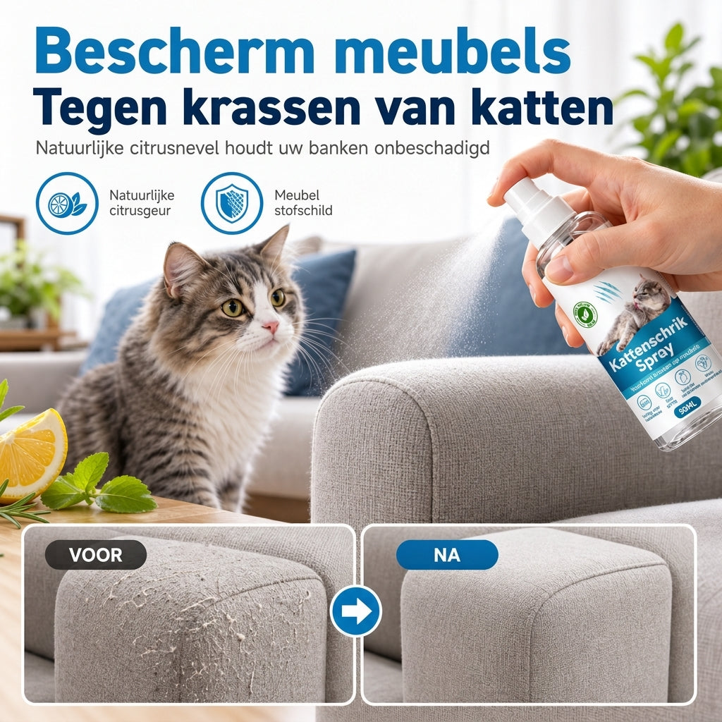 Krabweerderende Spray voor Katten