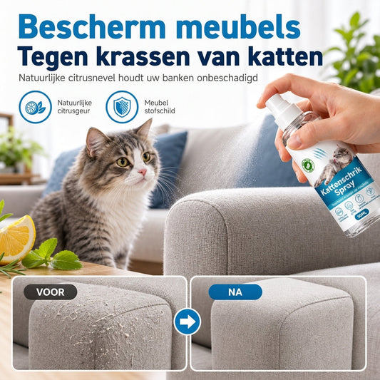 Krabweerderende Spray voor Katten