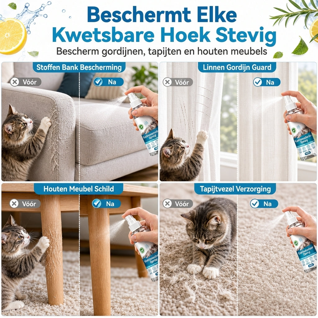 Krabweerderende Spray voor Katten
