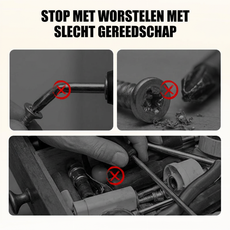 ⏳🔥 BEPERKTE TIJD: 50% KORTING! ⏰ Draai elke schroef direct stevig aan! 83-delige S2-stalen Schroefbitset