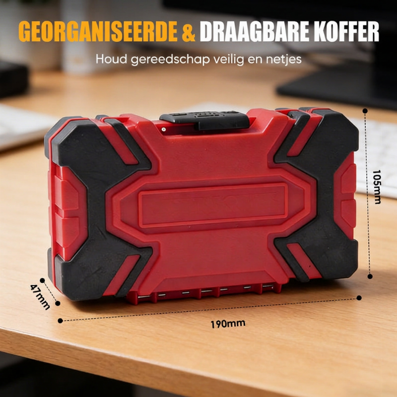 ⏳🔥 BEPERKTE TIJD: 50% KORTING! ⏰ Draai elke schroef direct stevig aan! 83-delige S2-stalen Schroefbitset