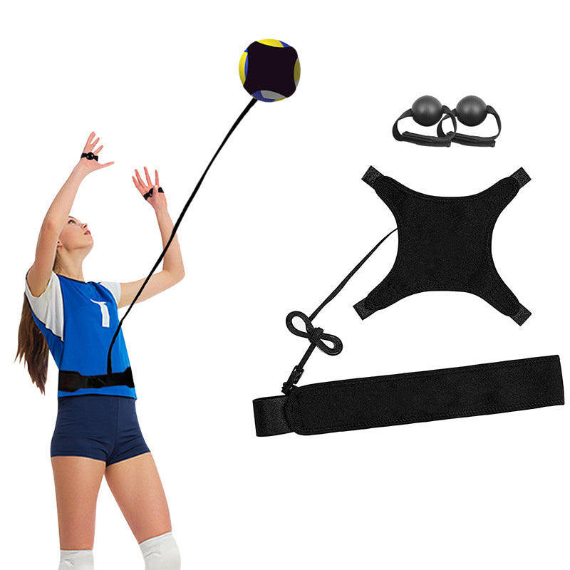 🏐✨ Volleybal Trainingshulp met Elastisch Koord – 50% KORTING! Solo service- & smashtraining, verstelbare heupband, 2 handtrainers – verbeter snel je vorm. 🎯
