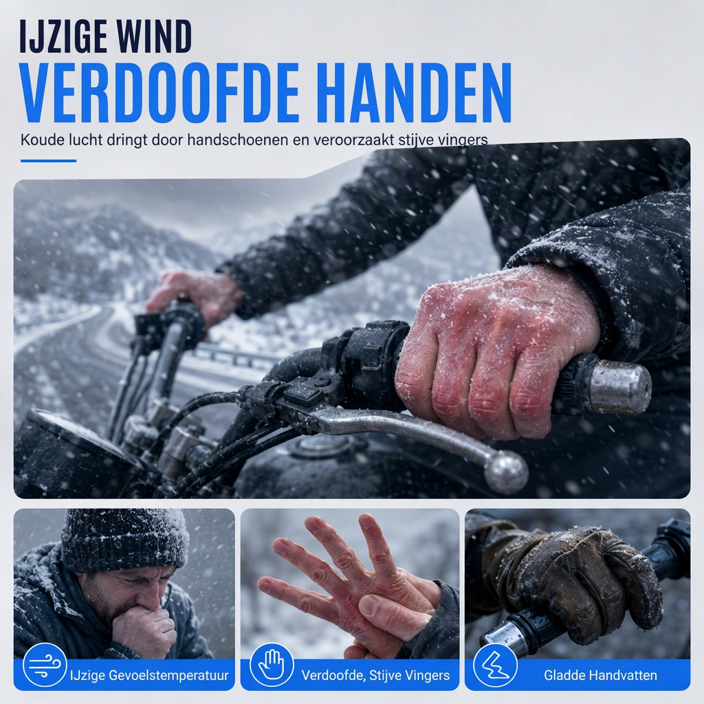 Verdikte warme waterdichte motorhandschoenen