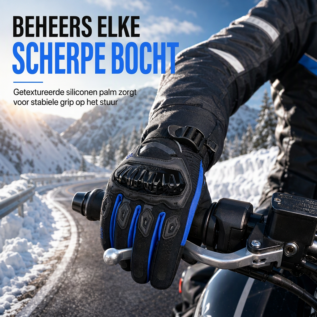 Verdikte warme waterdichte motorhandschoenen