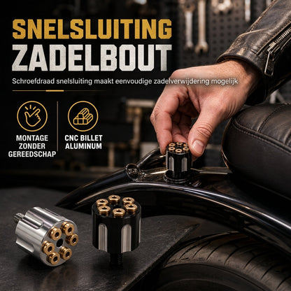 ⚙️Motorfiets CNC Sneluitlaatbout – Gereedschaploos, Roestwerend, Stijlvol ✨