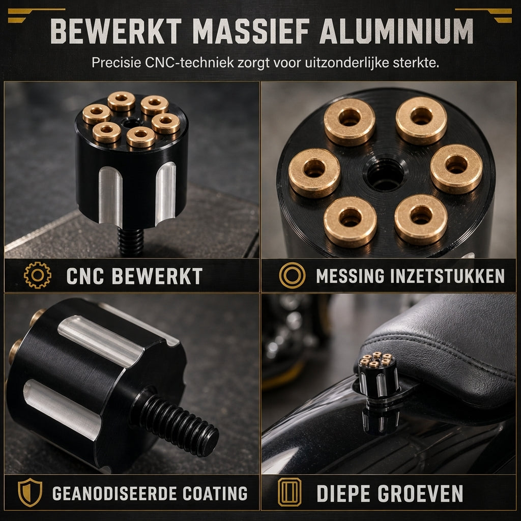 ⚙️Motorfiets CNC Sneluitlaatbout – Gereedschaploos, Roestwerend, Stijlvol ✨