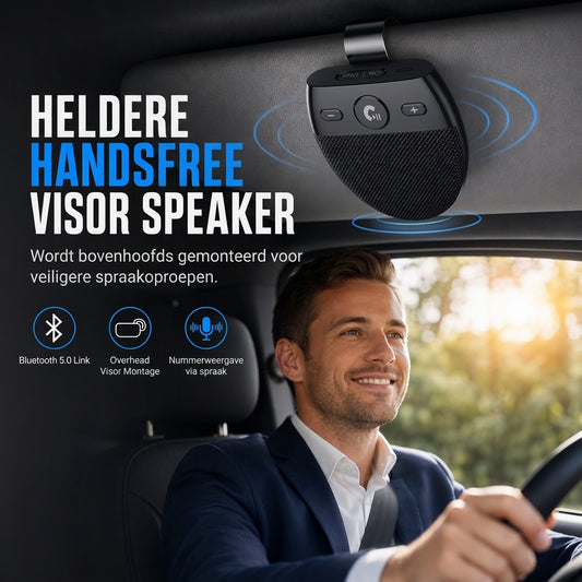 🎁Nieuwe collectie 2026 - 50% KORTING💥SP11 Parrot Bluetooth Handsfree Speakerphone met trilling-geactiveerde automatische inschakeling, A2DP-ondersteuning en nummerweergave met gesproken melding