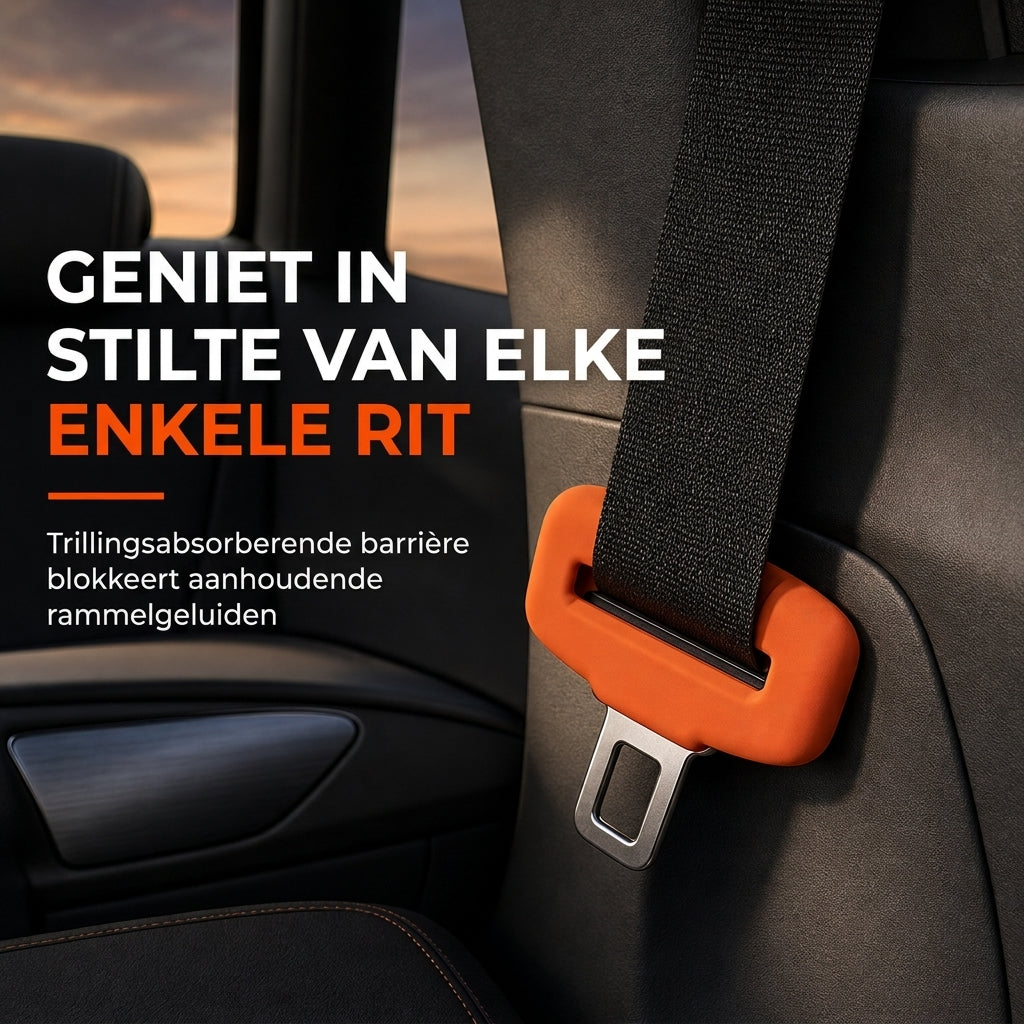 🎁 Nieuwe collectie 2026 - 50% KORTING💥 Universele siliconen hoes voor autogordelgesp – antibotsing, antikras, geluidsreductie 🚗