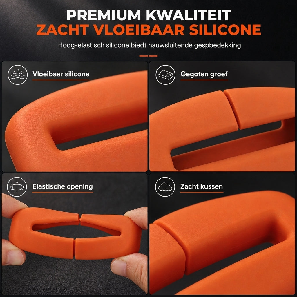 🎁 Nieuwe collectie 2026 - 50% KORTING💥 Universele siliconen hoes voor autogordelgesp – antibotsing, antikras, geluidsreductie 🚗