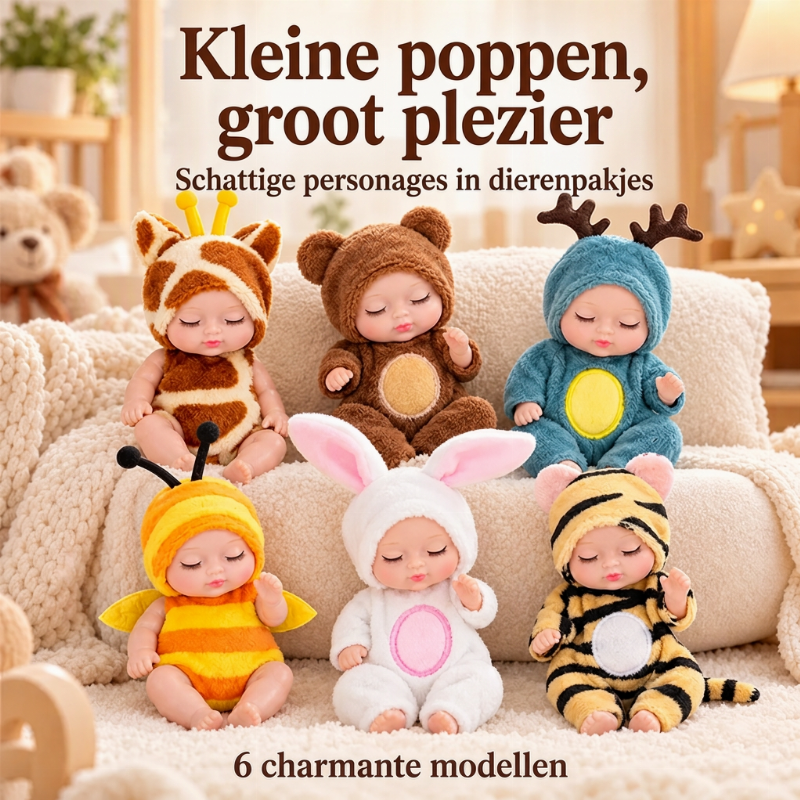Mini Reborn-poppen, levensecht en realistisch