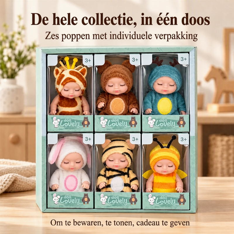 Mini Reborn-poppen, levensecht en realistisch