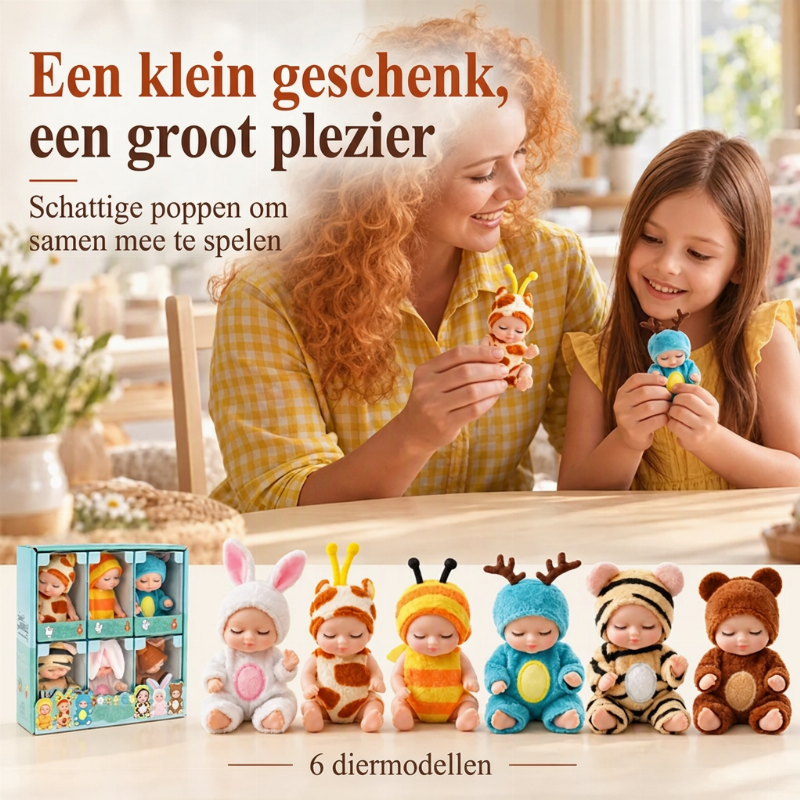 Mini Reborn-poppen, levensecht en realistisch