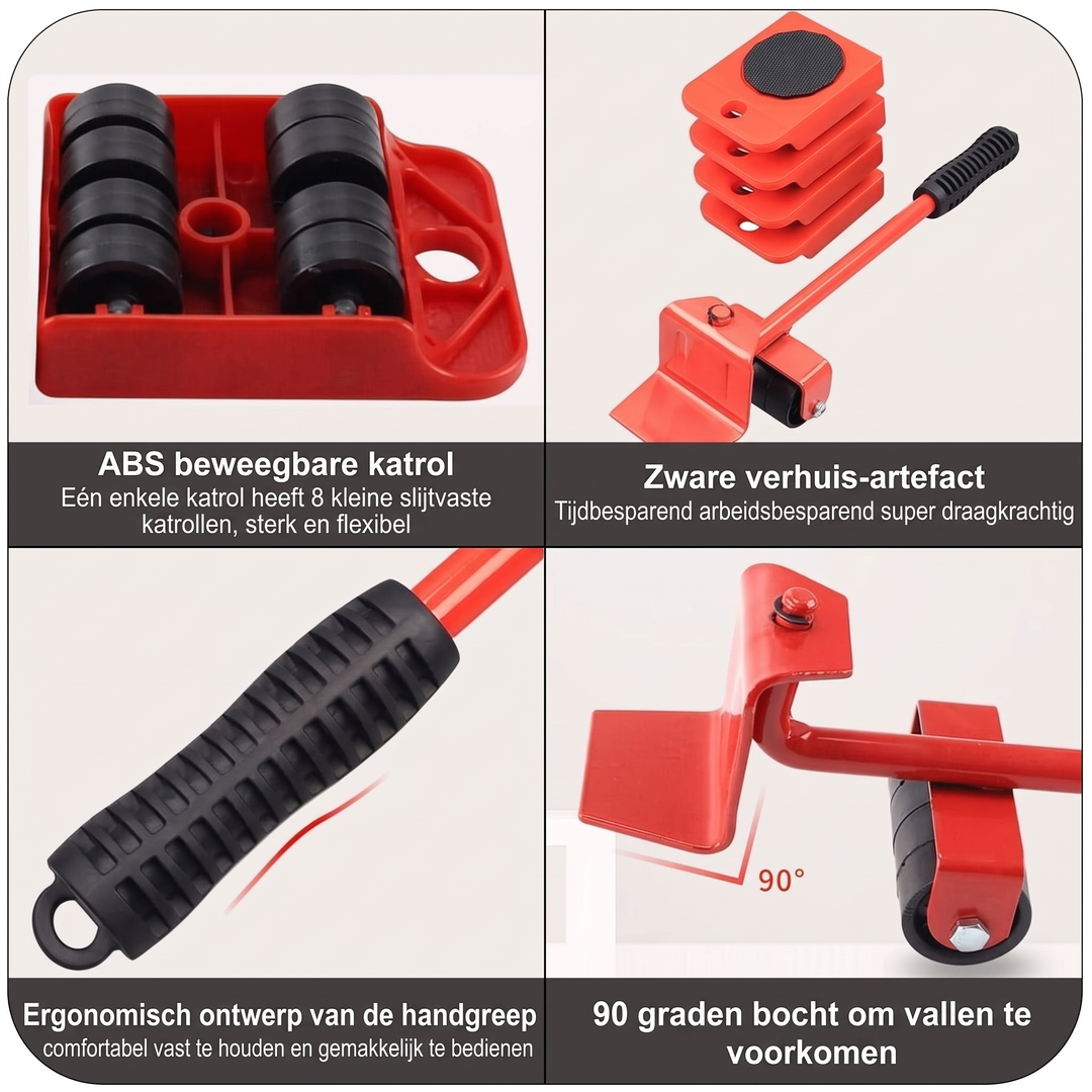 🪵 BEPERKTE TIJD: 50% KORTING! 💪 Meubelverhuizer – Glijders & Lift voor Zware Meubelen ✨
