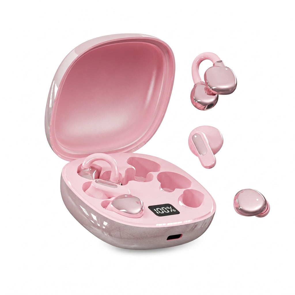 B115 3-in-1 Bluetooth-oordopjes met 6 oordoppen, oordopclip en in-ear slaapkoptelefoon met ruisonderdrukking en lange batterijduur