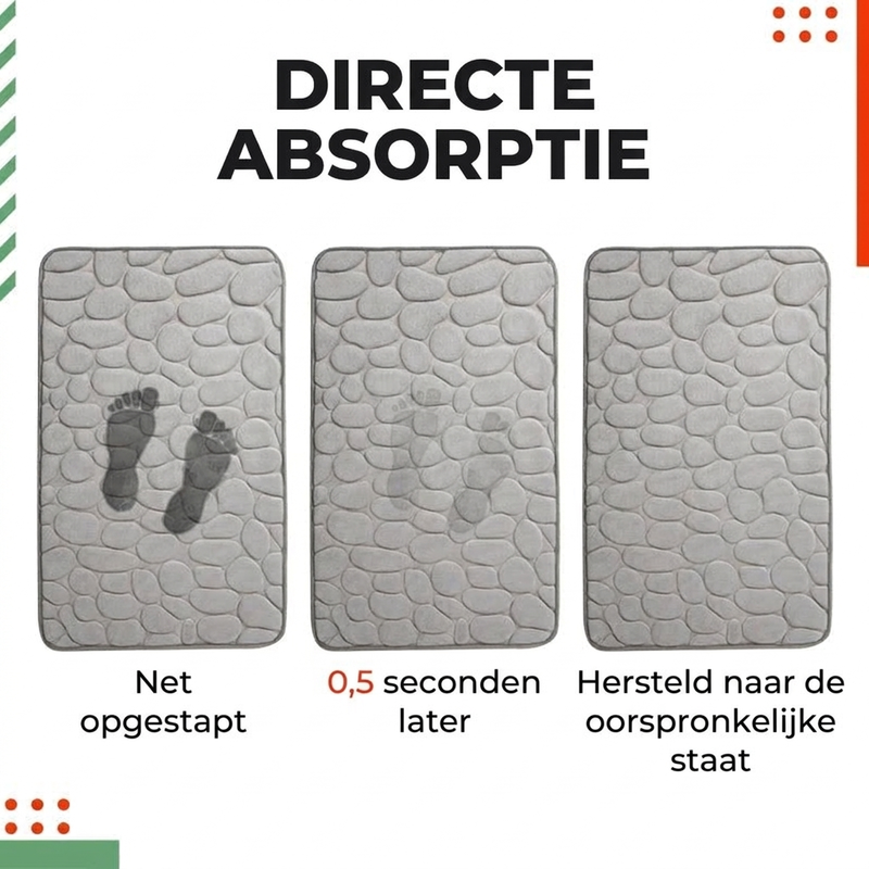 Luxe Traagschuim Badmat – Sneldrogend & Antislip