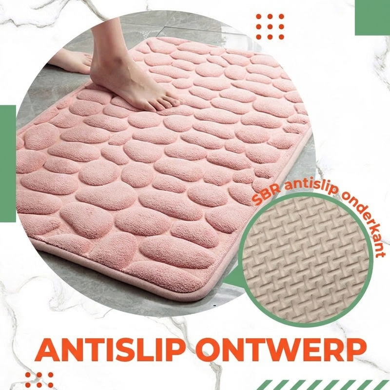 Luxe Traagschuim Badmat – Sneldrogend & Antislip