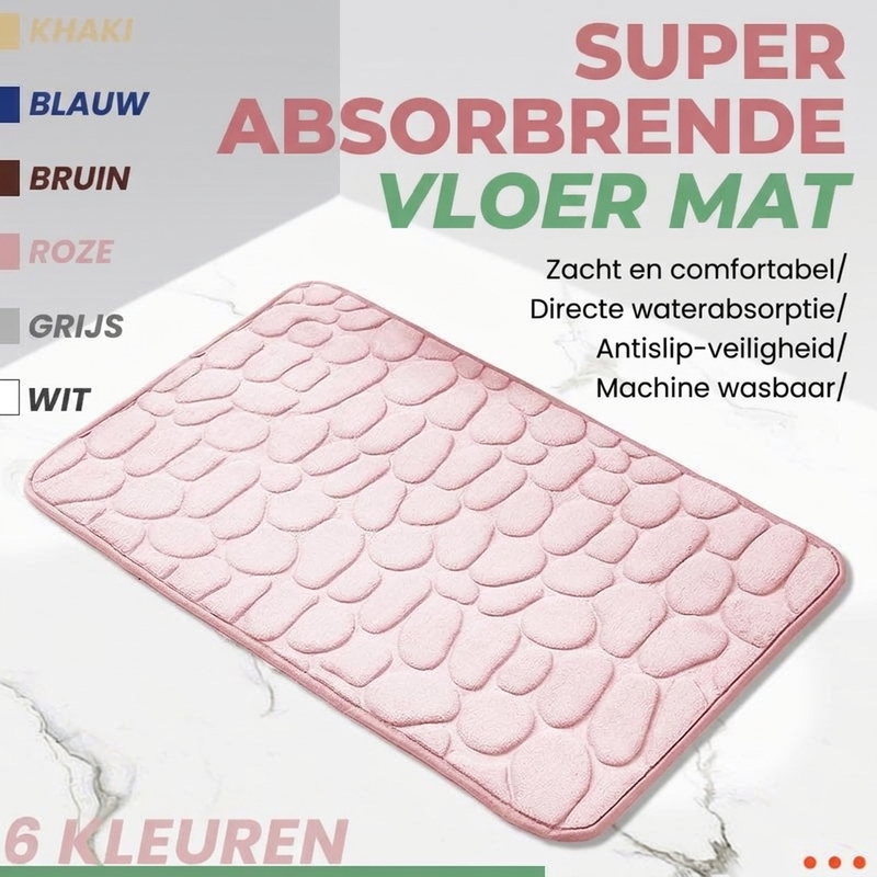 Luxe Traagschuim Badmat – Sneldrogend & Antislip