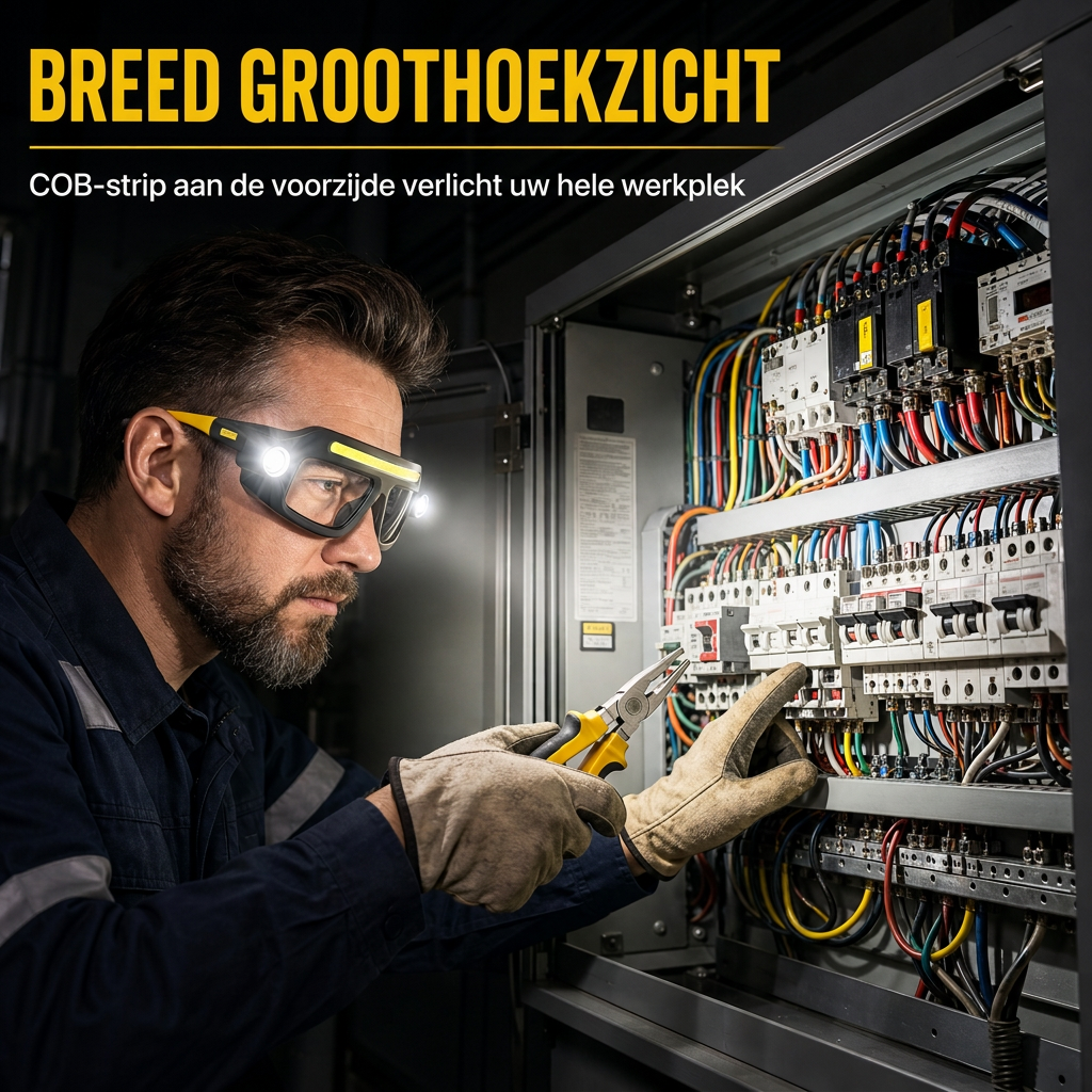 ⏳ Tijdelijke aanbieding ⏰👓 USB oplaadbare dubbelzijdige klembrilverlichting – 5 helderheidsstanden, handsfree ✨