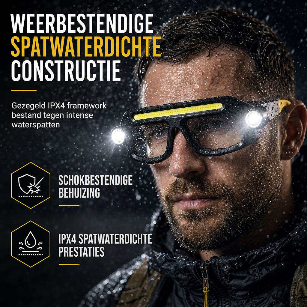 ⏳ Tijdelijke aanbieding ⏰👓 USB oplaadbare dubbelzijdige klembrilverlichting – 5 helderheidsstanden, handsfree ✨