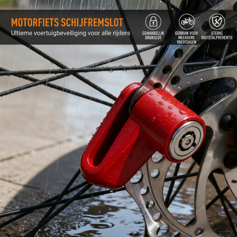 ⏳ Beperkte tijd special ⏰ Heavy-Duty schijfremslot – anti-diefstal, stevig, gemakkelijk te vergrendelen 🛵