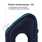 ✈️ TIJDELIJK 50% KORTING! ✨ Opblaasbaar ergonomisch uitgehold reis kussen – PVC-flock, snel op te blazen, met opbergtas