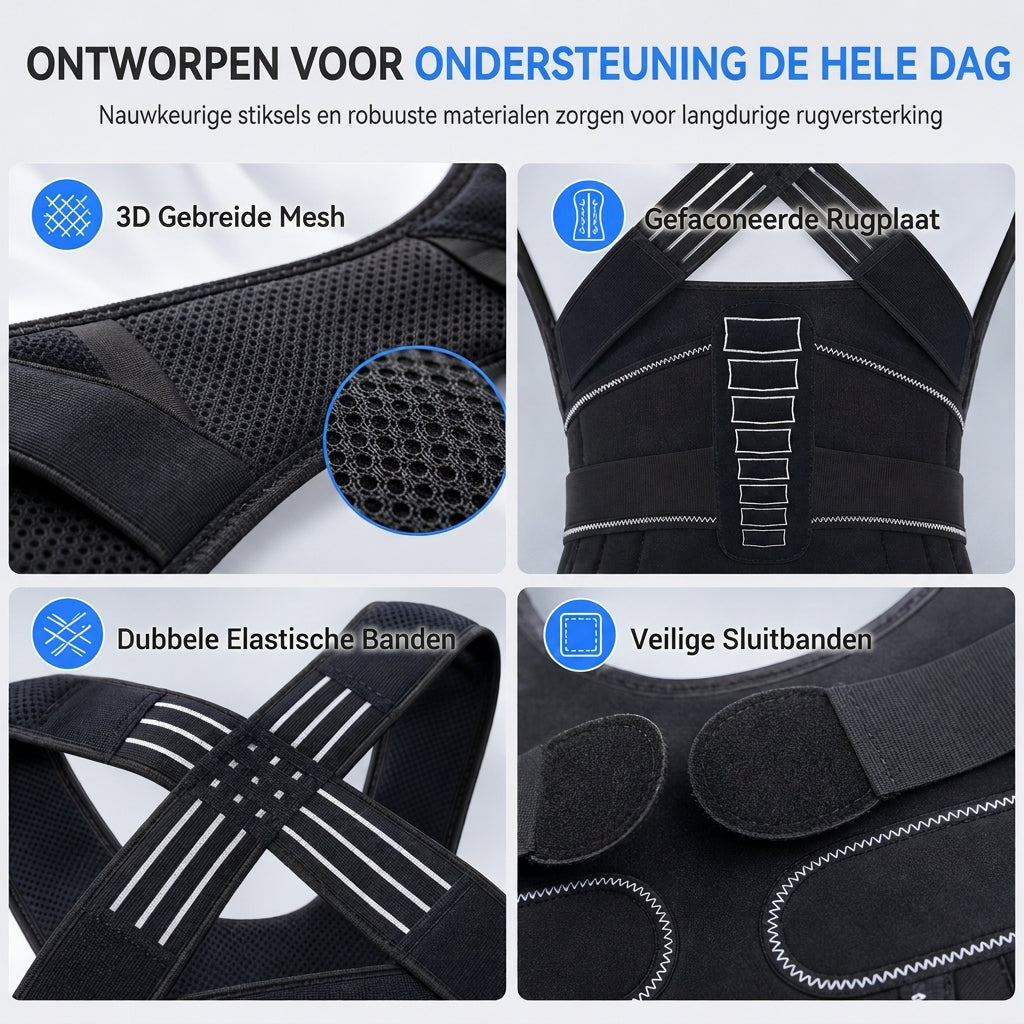 🎉 Onze wekelijkse specials - NU 50% KORTING 🎅 Kerstcadeau ✨ Verstelbare rugcorrectieband voor volwassenen 🧍
